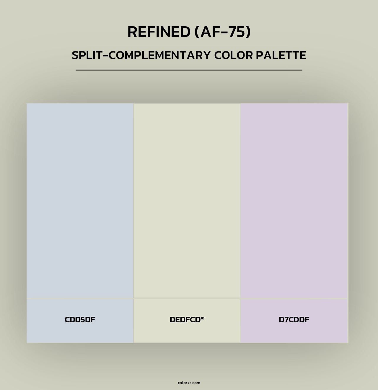 Refined (AF-75) - Split-Complementary Color Palette