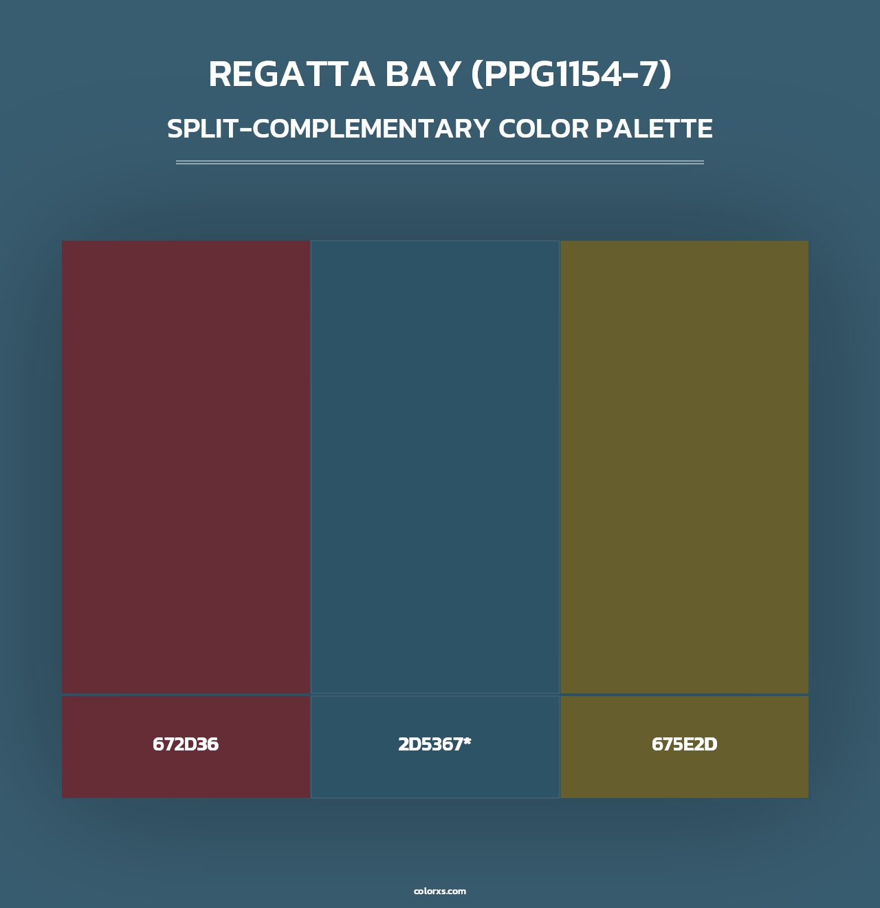 Regatta Bay (PPG1154-7) - Split-Complementary Color Palette