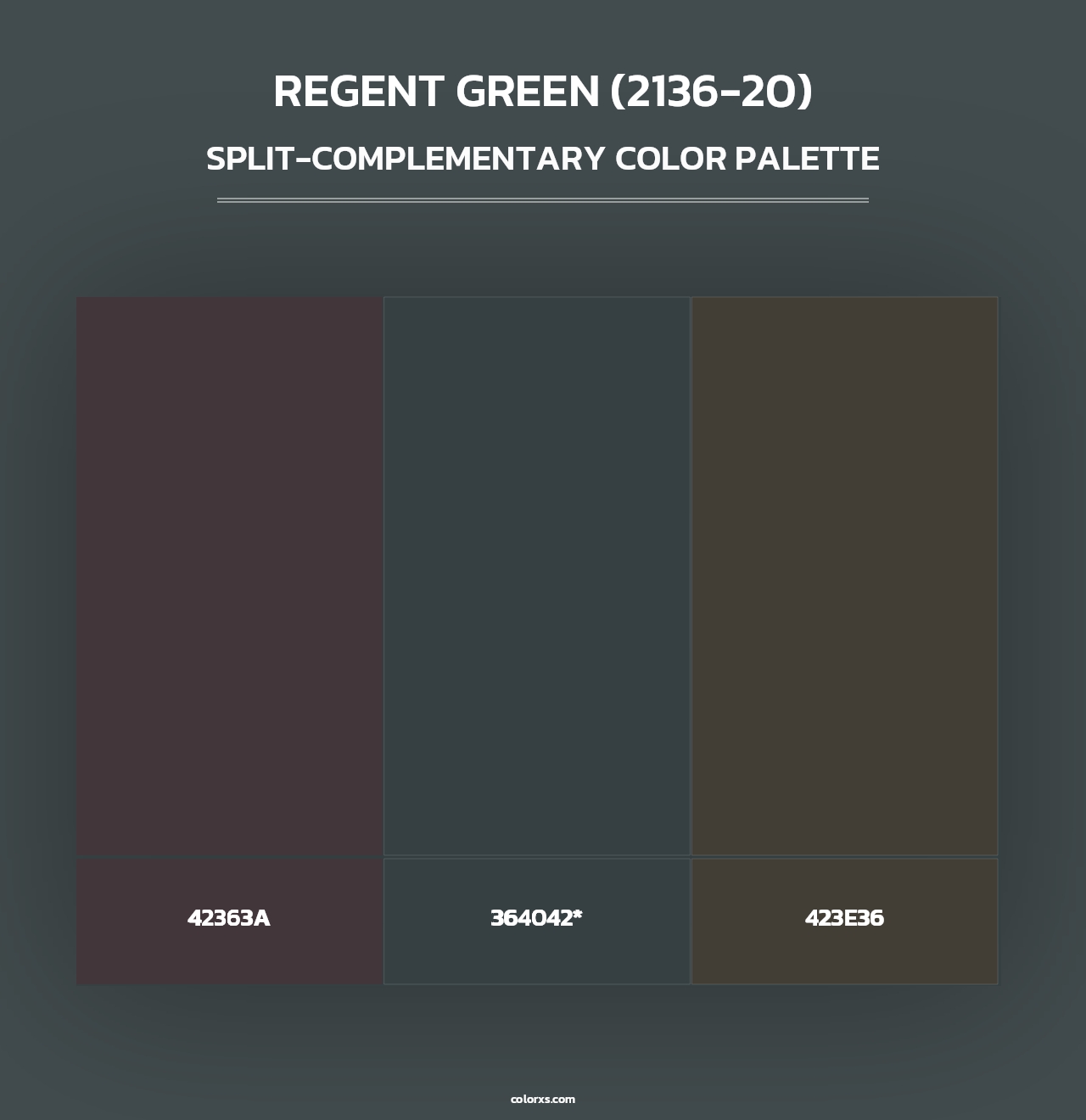 Regent Green (2136-20) - Split-Complementary Color Palette