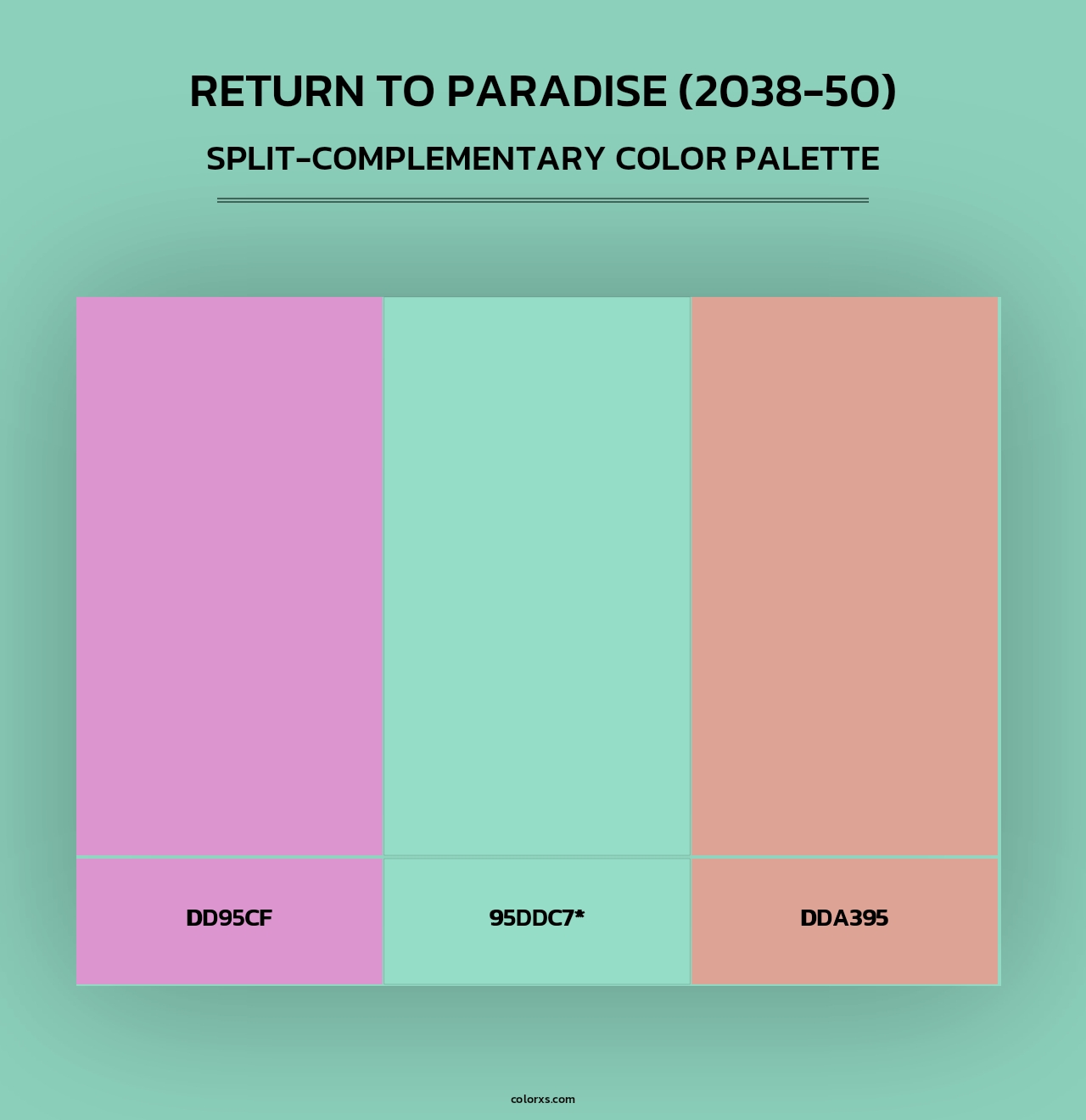 Return to Paradise (2038-50) - Split-Complementary Color Palette