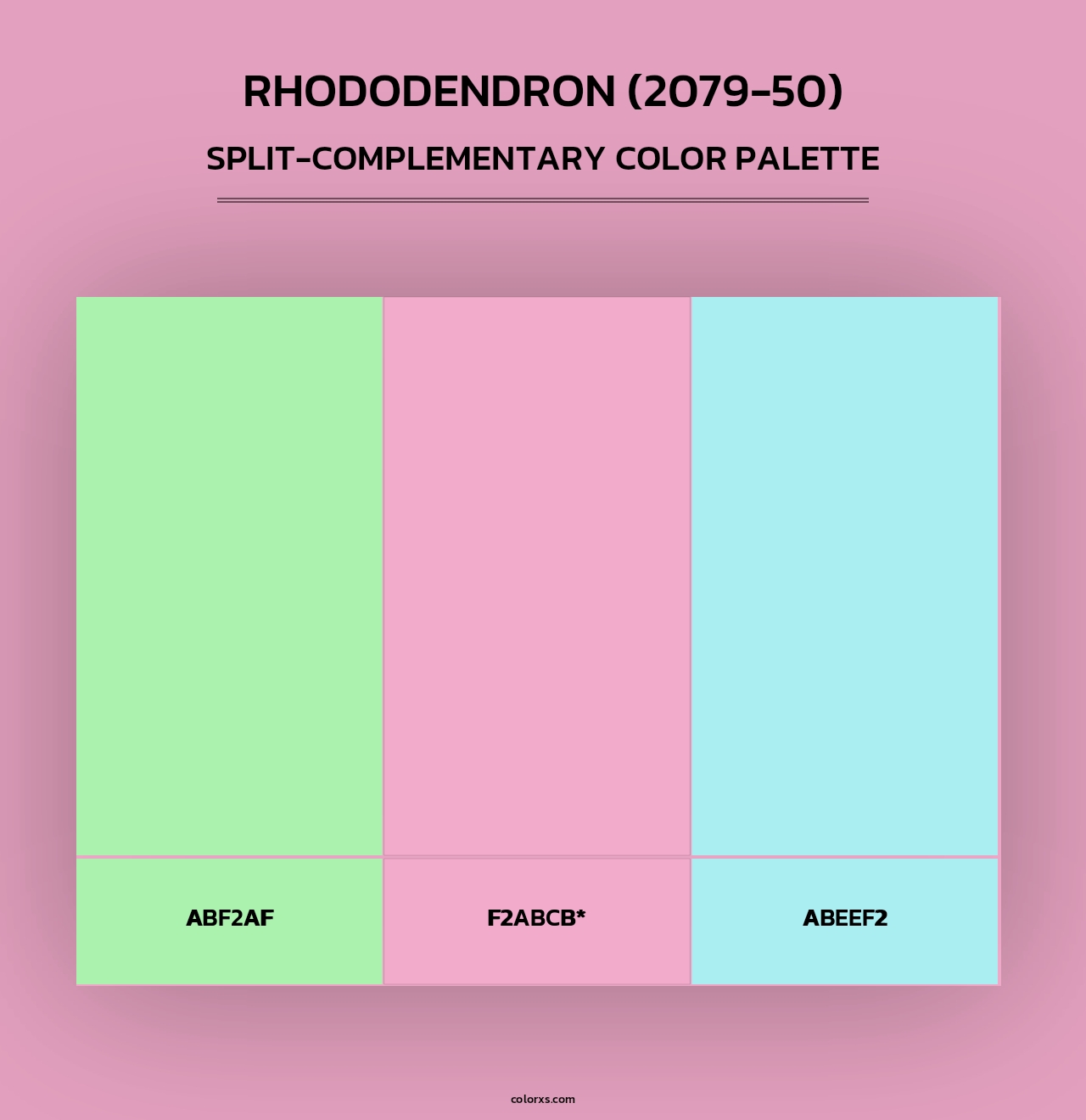Rhododendron (2079-50) - Split-Complementary Color Palette