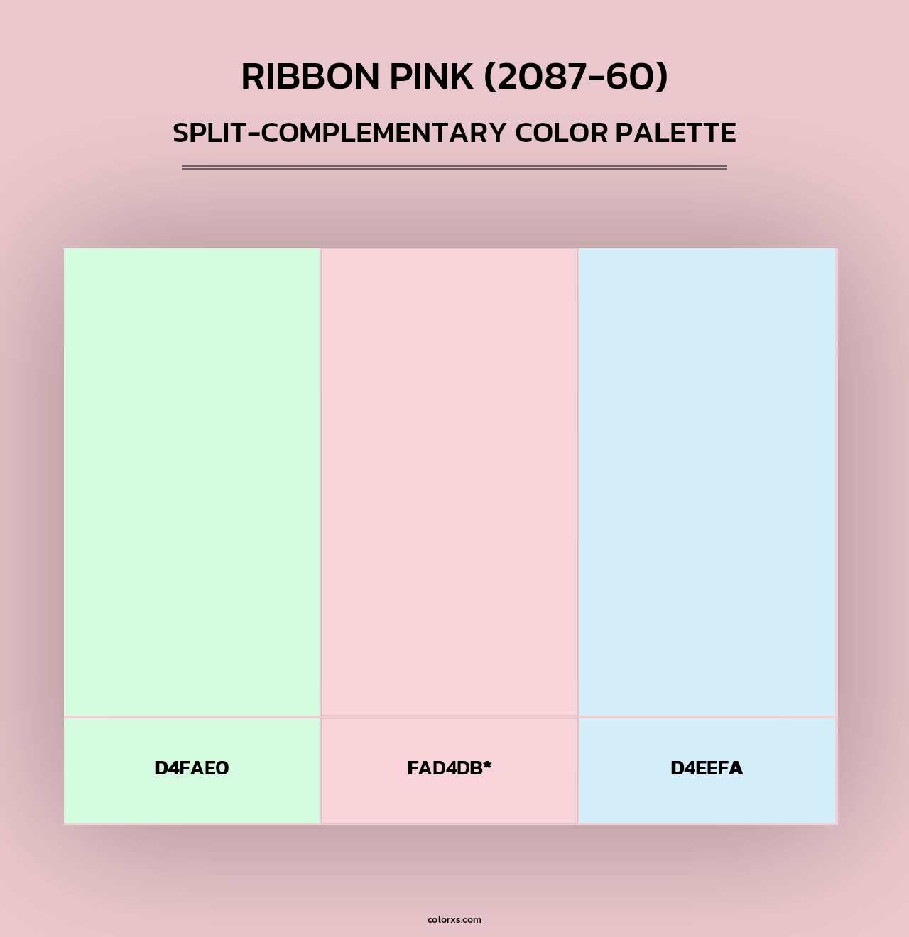 Ribbon Pink (2087-60) - Split-Complementary Color Palette