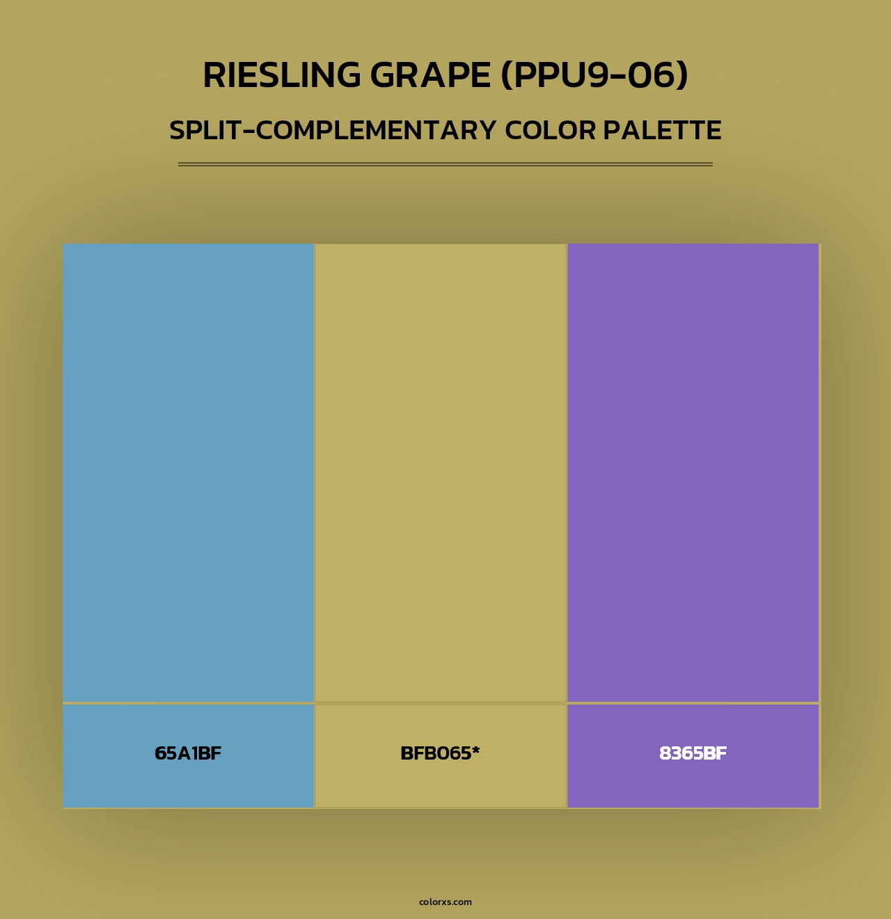 Riesling Grape (PPU9-06) - Split-Complementary Color Palette