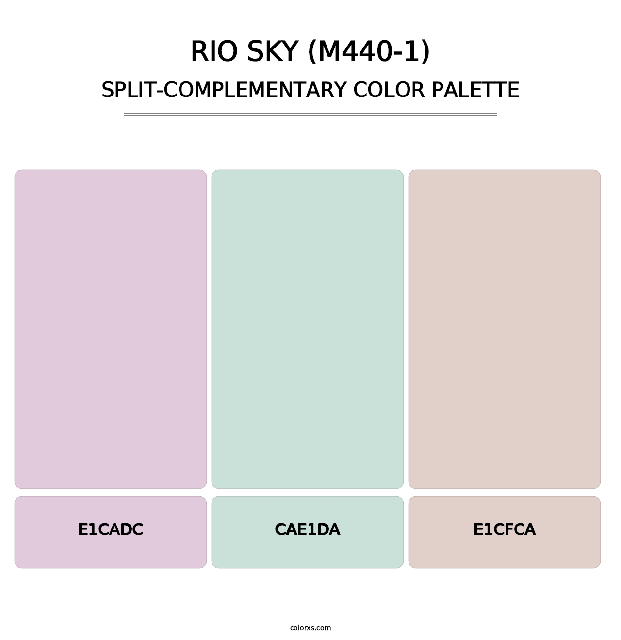 Rio Sky (M440-1) - Split-Complementary Color Palette