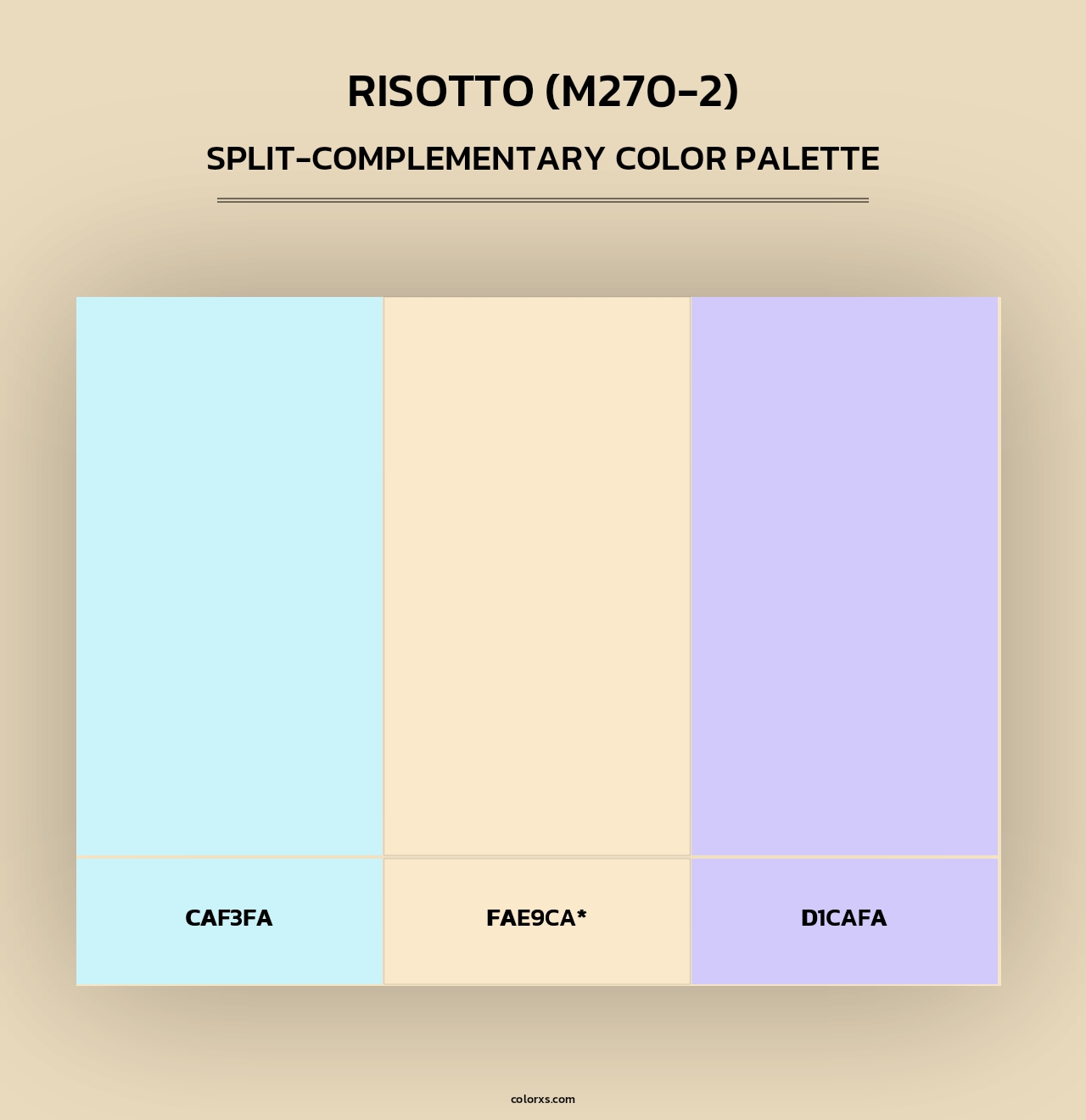 Risotto (M270-2) - Split-Complementary Color Palette