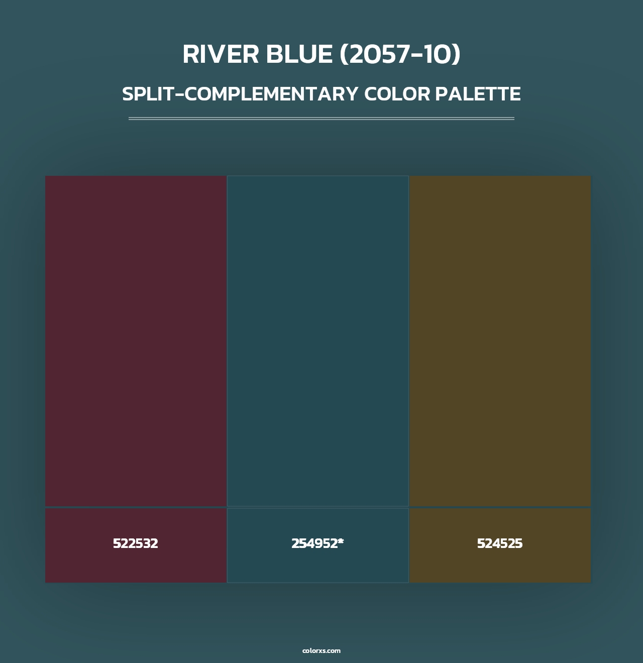 River Blue (2057-10) - Split-Complementary Color Palette