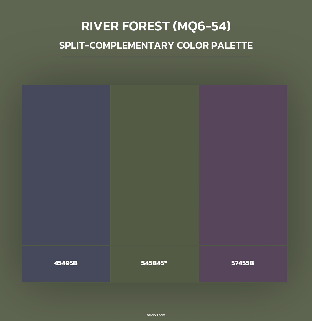 River Forest (MQ6-54) - Split-Complementary Color Palette