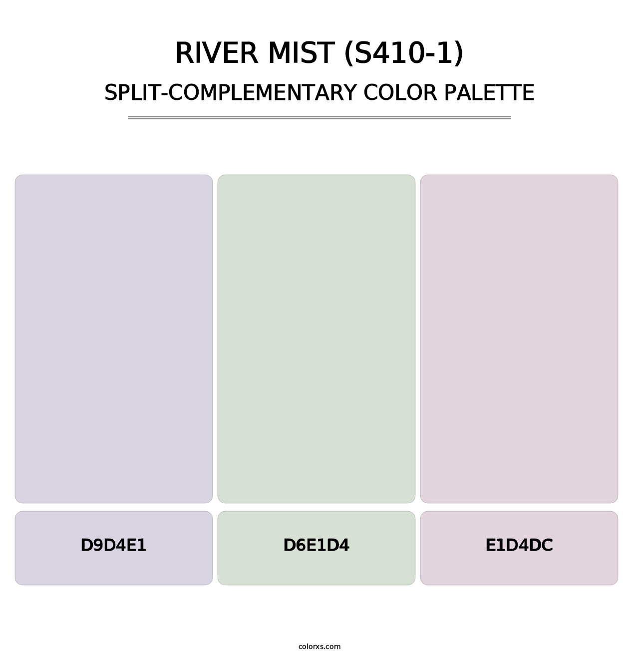 River Mist (S410-1) - Split-Complementary Color Palette