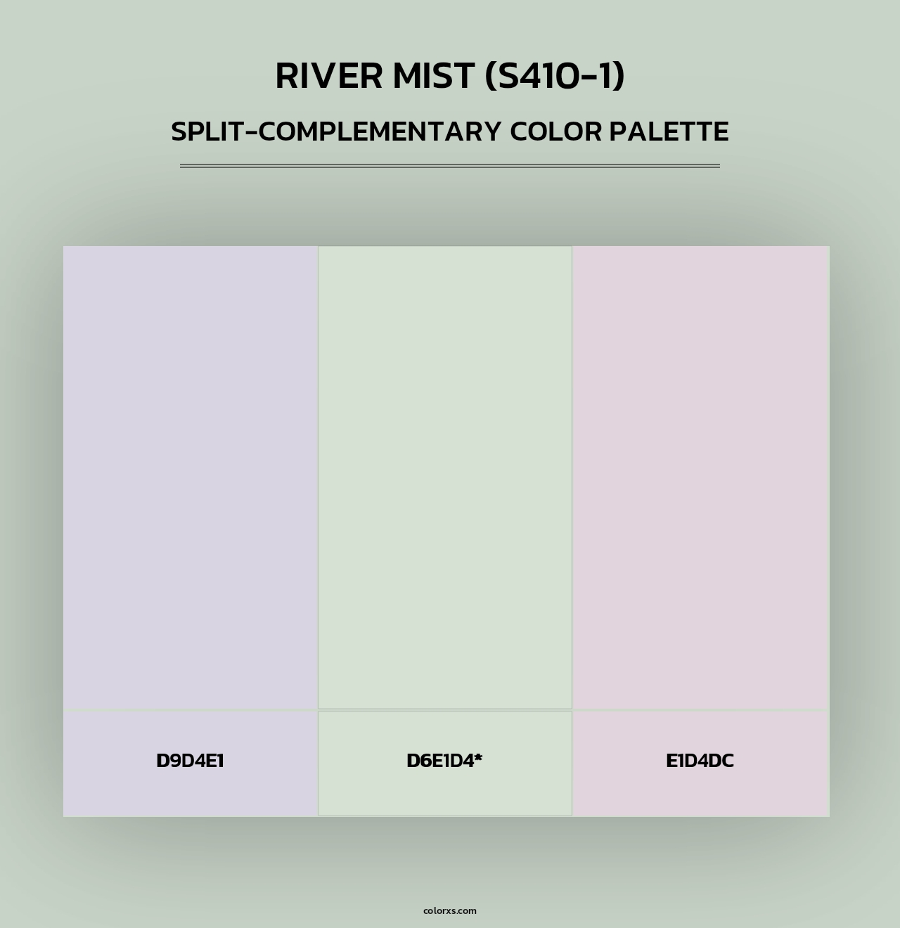 River Mist (S410-1) - Split-Complementary Color Palette