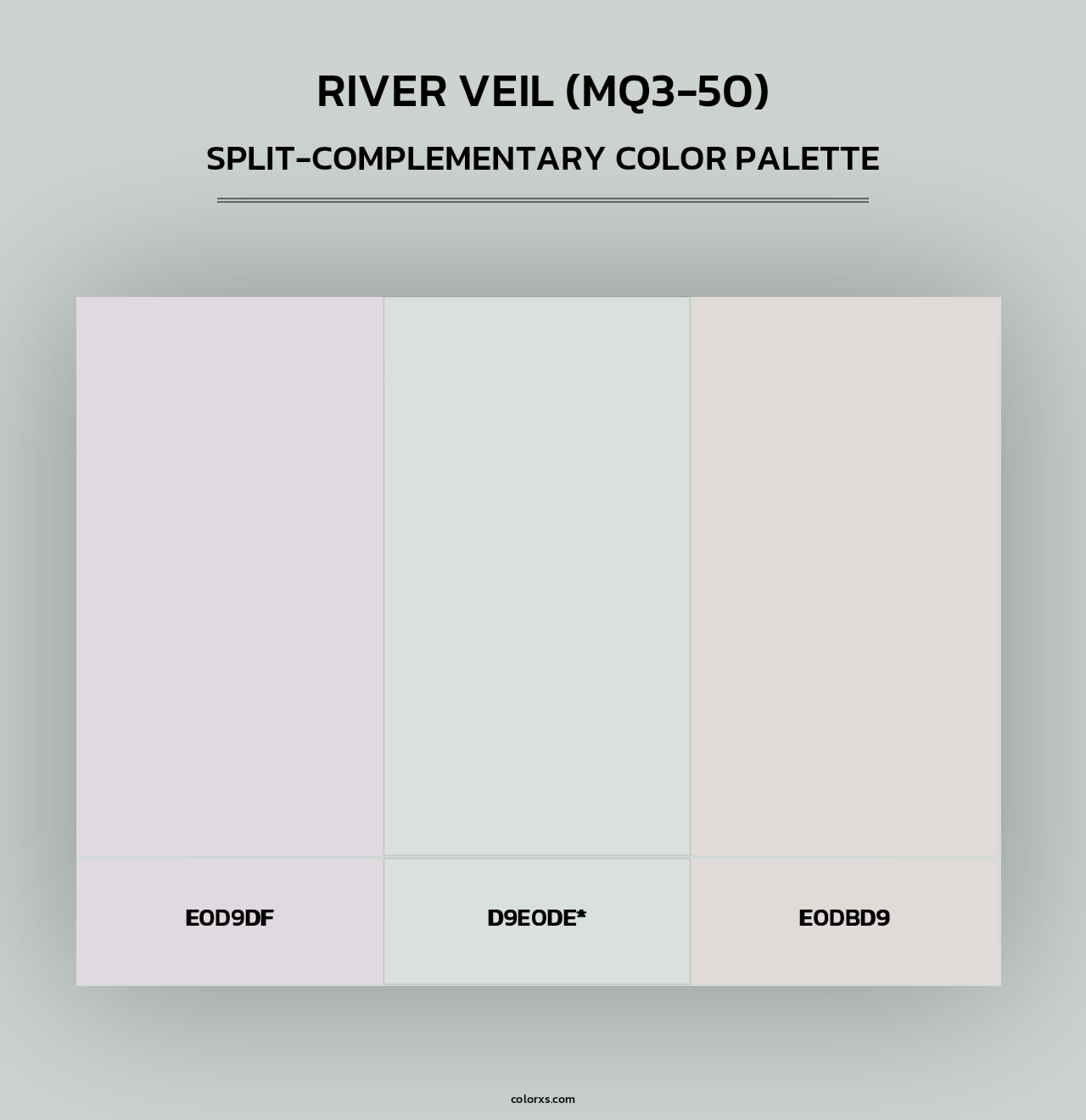 River Veil (MQ3-50) - Split-Complementary Color Palette