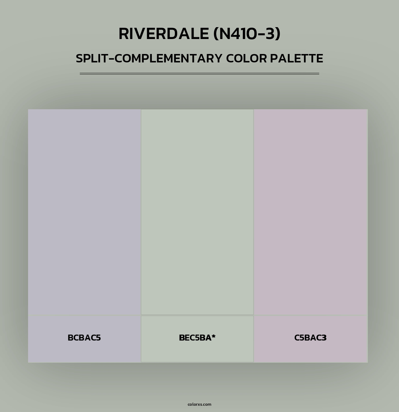 Riverdale (N410-3) - Split-Complementary Color Palette