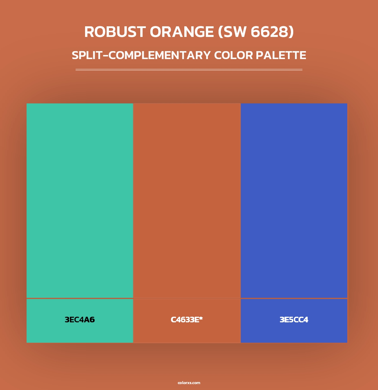 Robust Orange (SW 6628) - Split-Complementary Color Palette