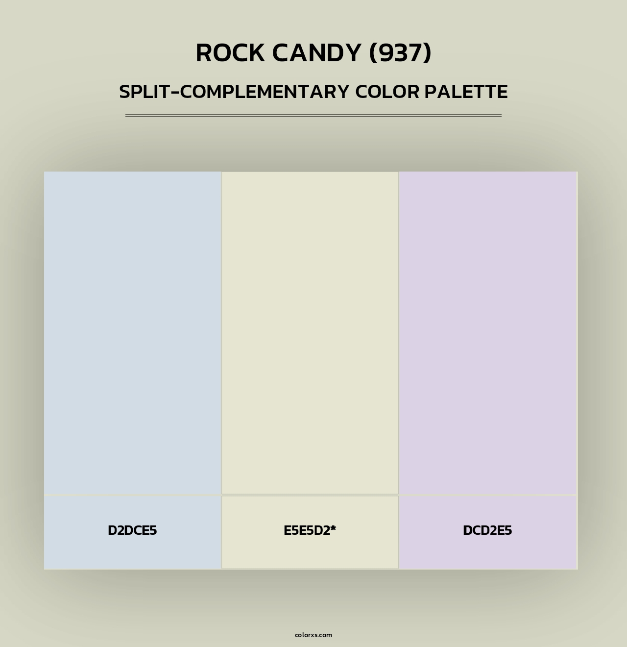 Rock Candy (937) - Split-Complementary Color Palette