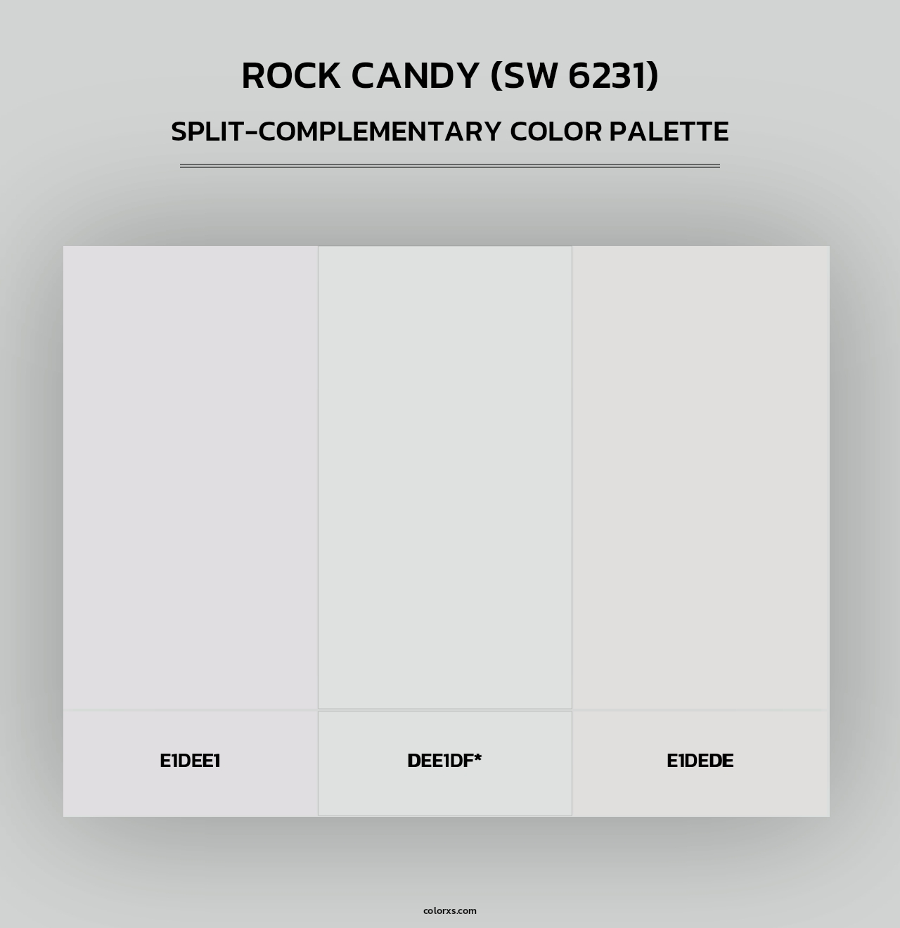 Rock Candy (SW 6231) - Split-Complementary Color Palette