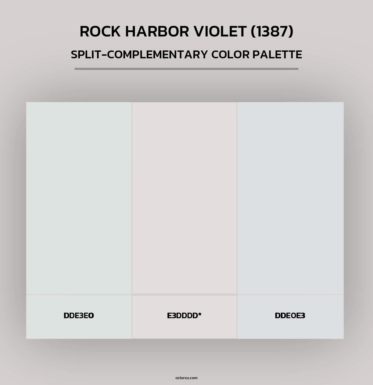 Rock Harbor Violet (1387) - Split-Complementary Color Palette