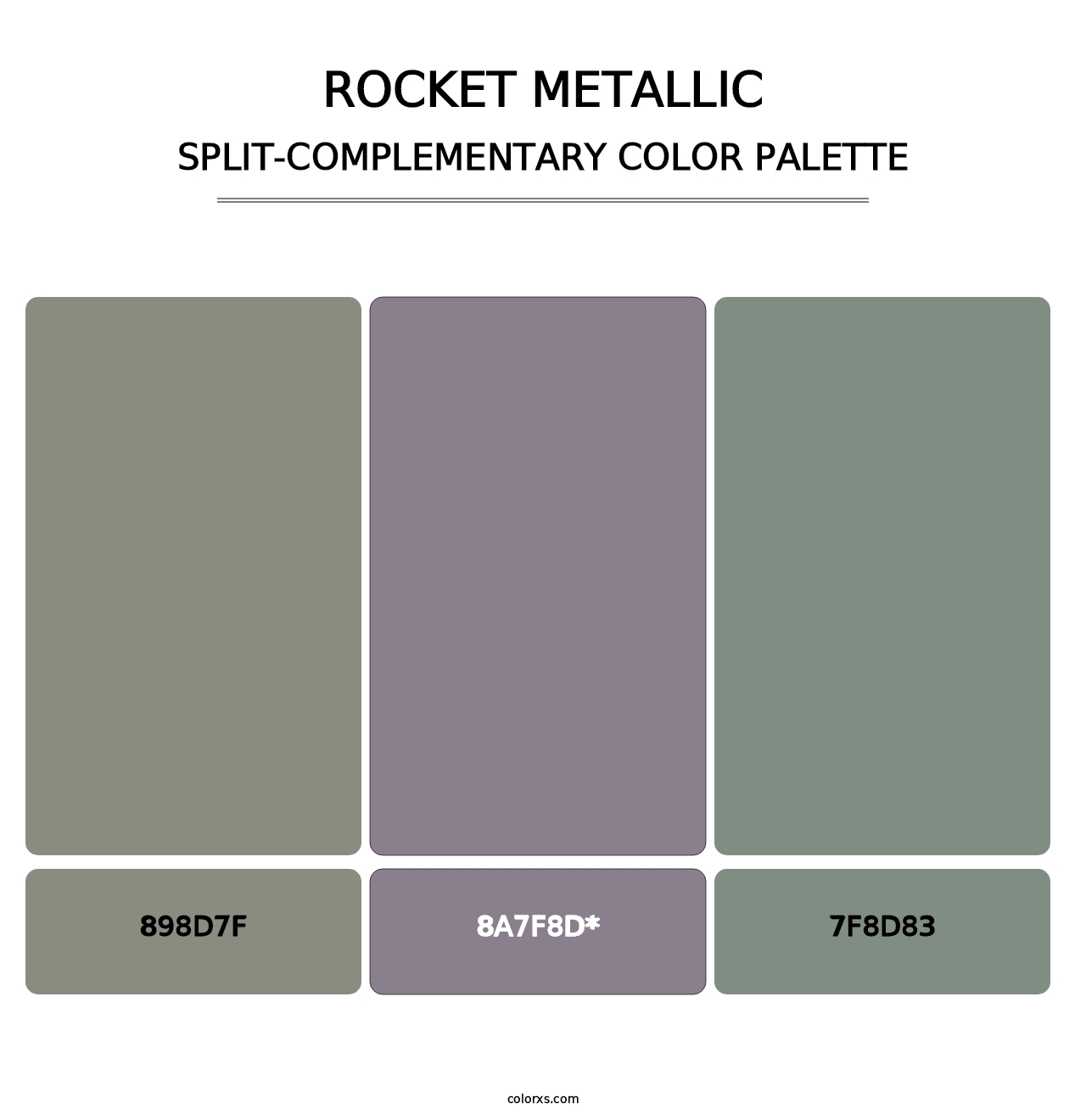 Rocket Metallic - Split-Complementary Color Palette