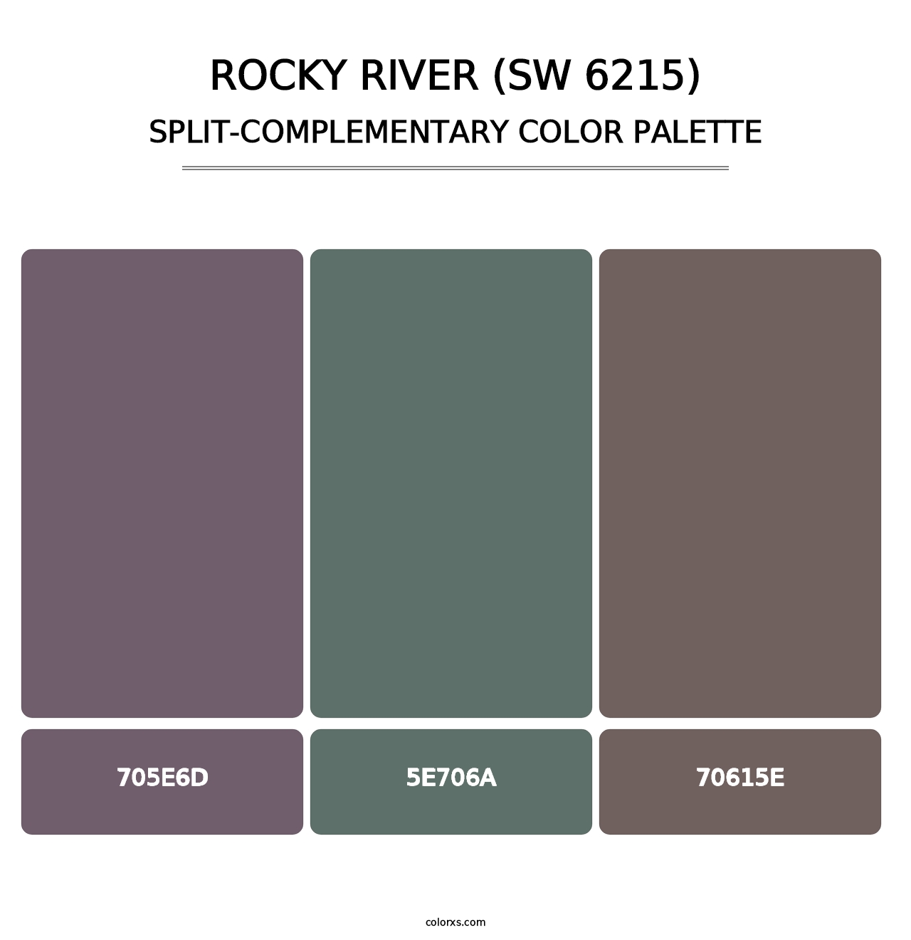 Rocky River (SW 6215) - Split-Complementary Color Palette