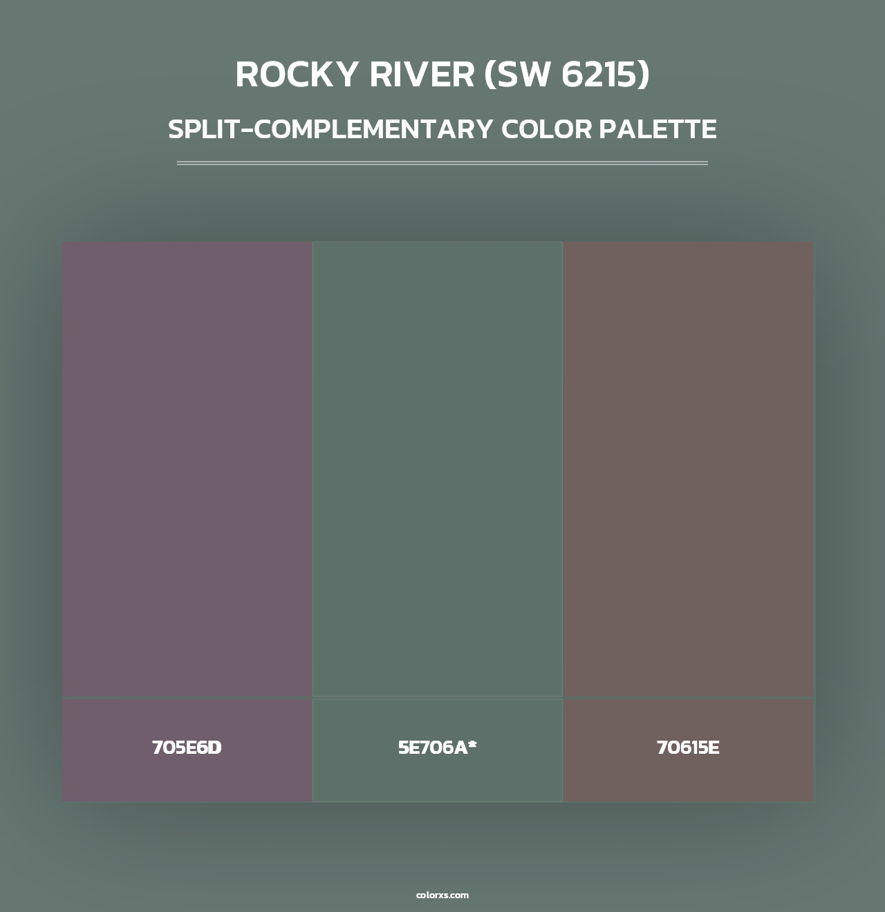 Rocky River (SW 6215) - Split-Complementary Color Palette