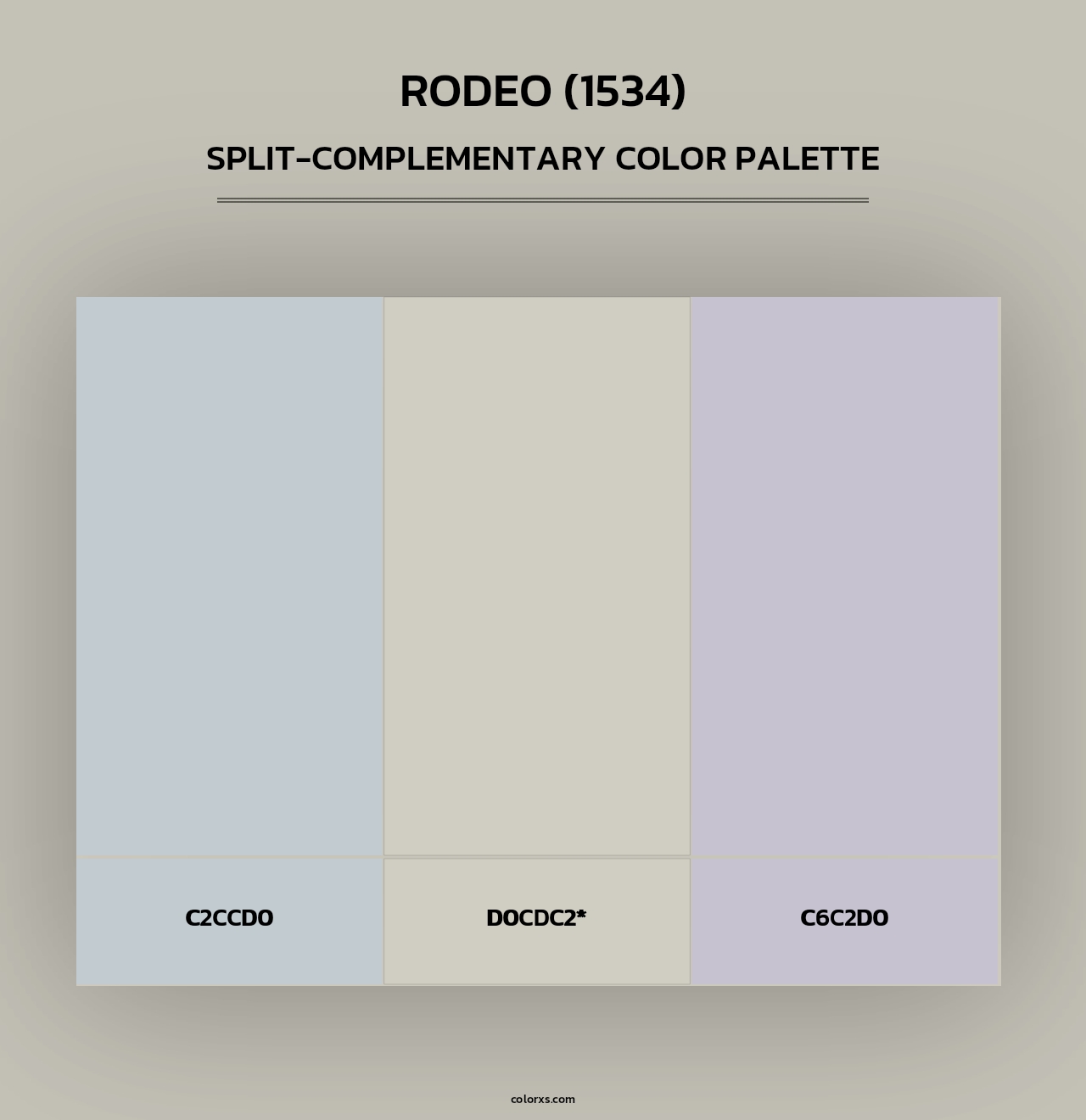 Rodeo (1534) - Split-Complementary Color Palette