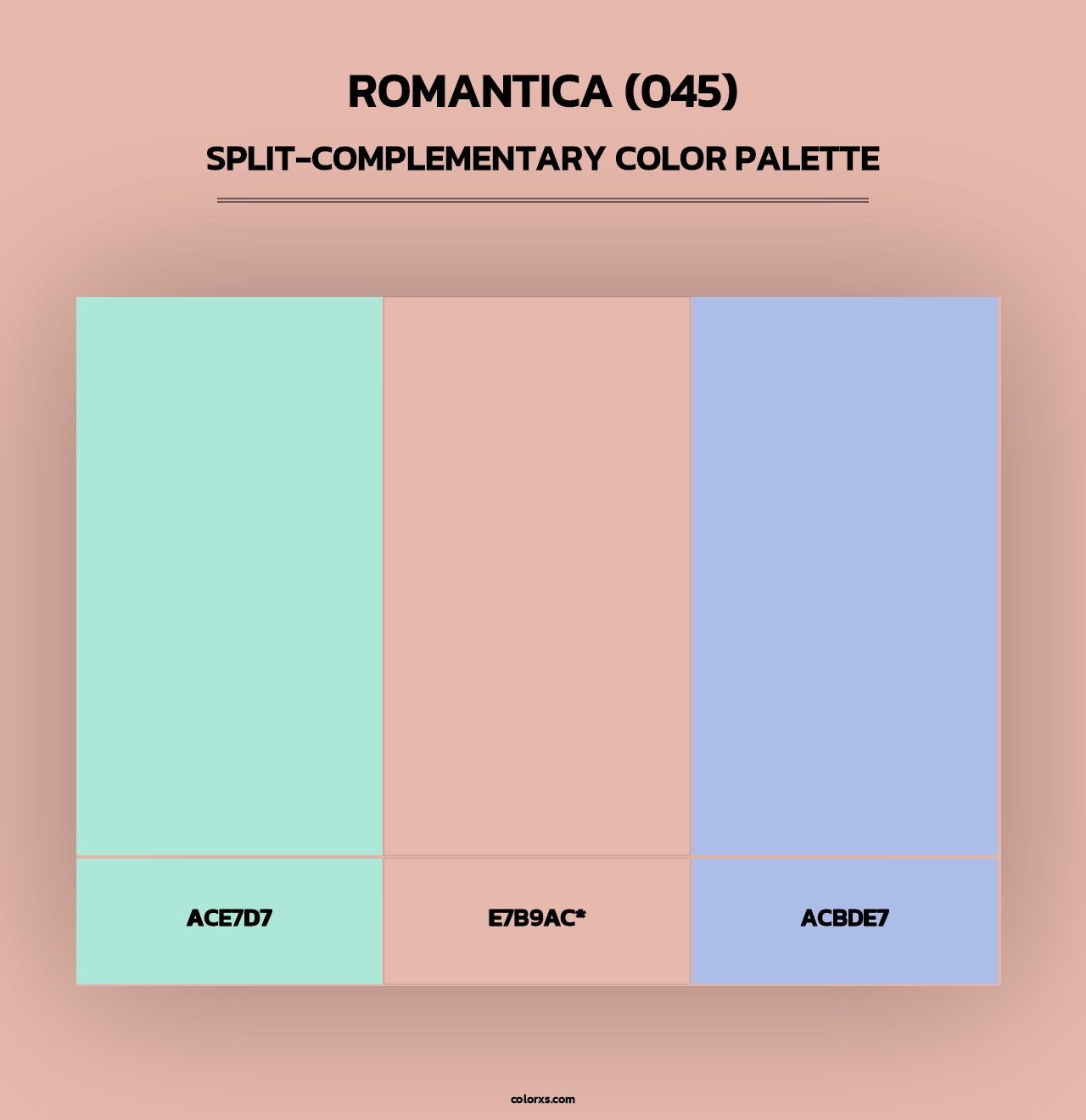 Romantica (045) - Split-Complementary Color Palette