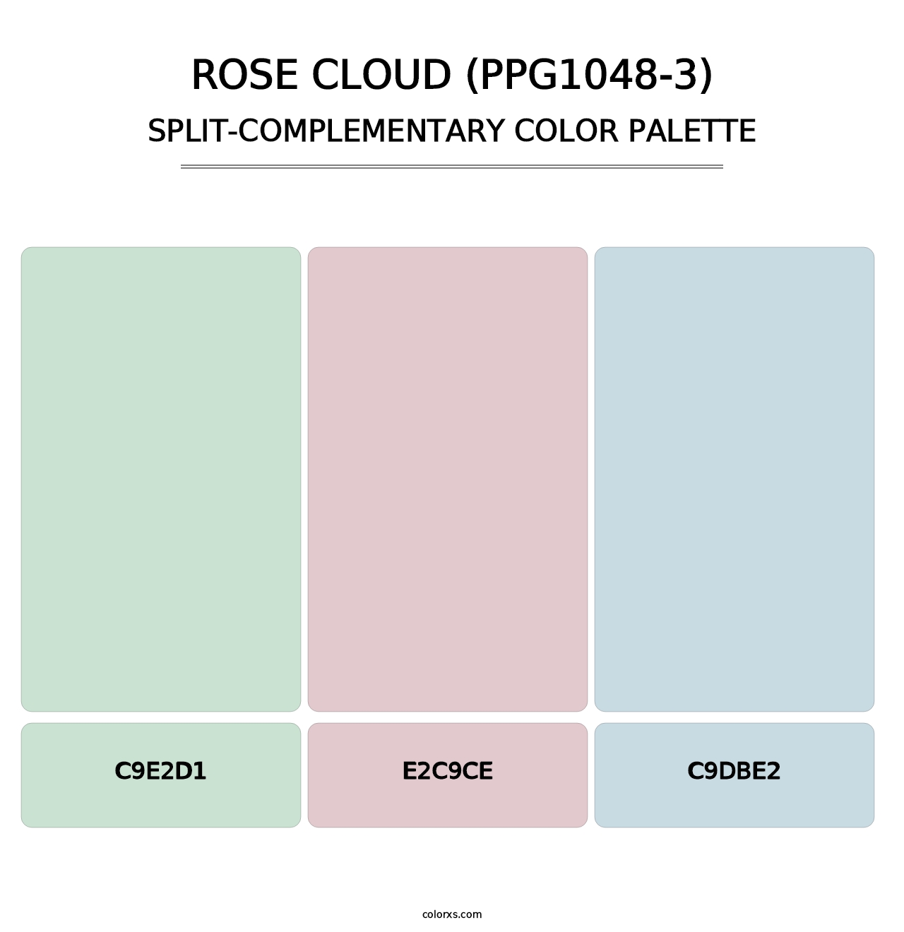 Rose Cloud (PPG1048-3) - Split-Complementary Color Palette