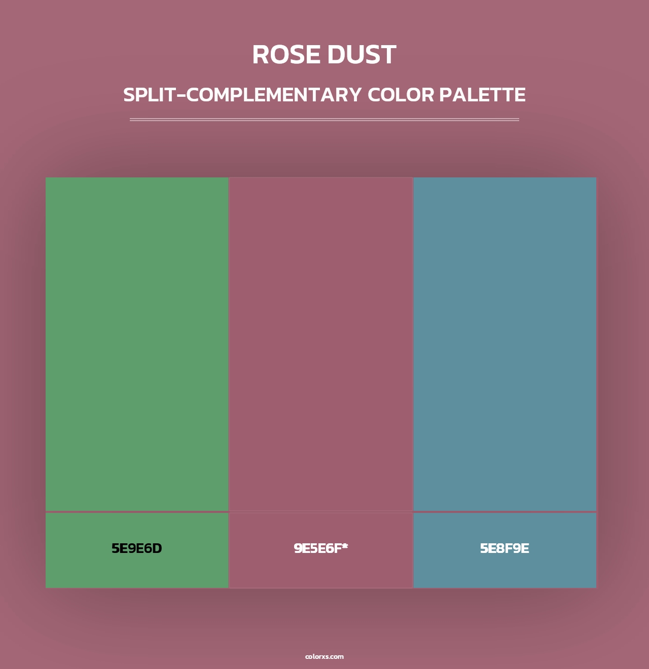 Rose Dust - Split-Complementary Color Palette