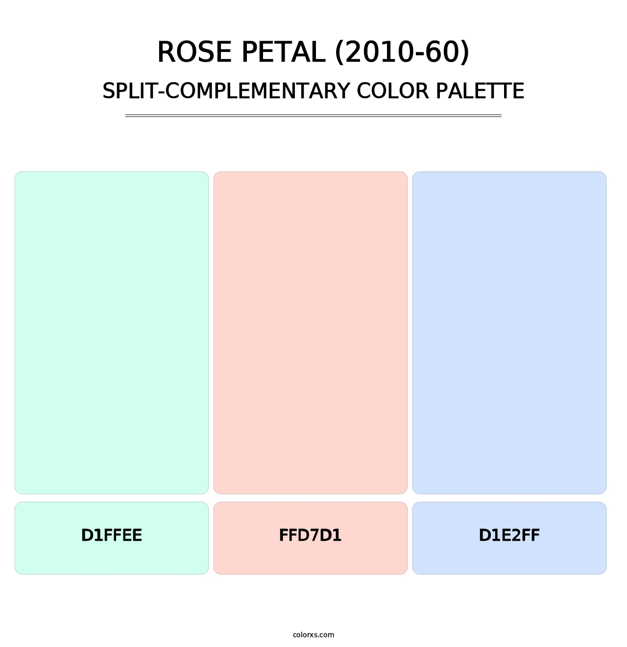 Rose Petal (2010-60) - Split-Complementary Color Palette