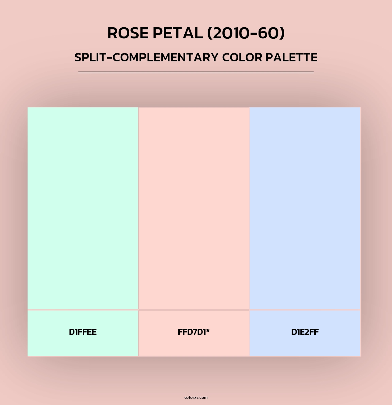 Rose Petal (2010-60) - Split-Complementary Color Palette