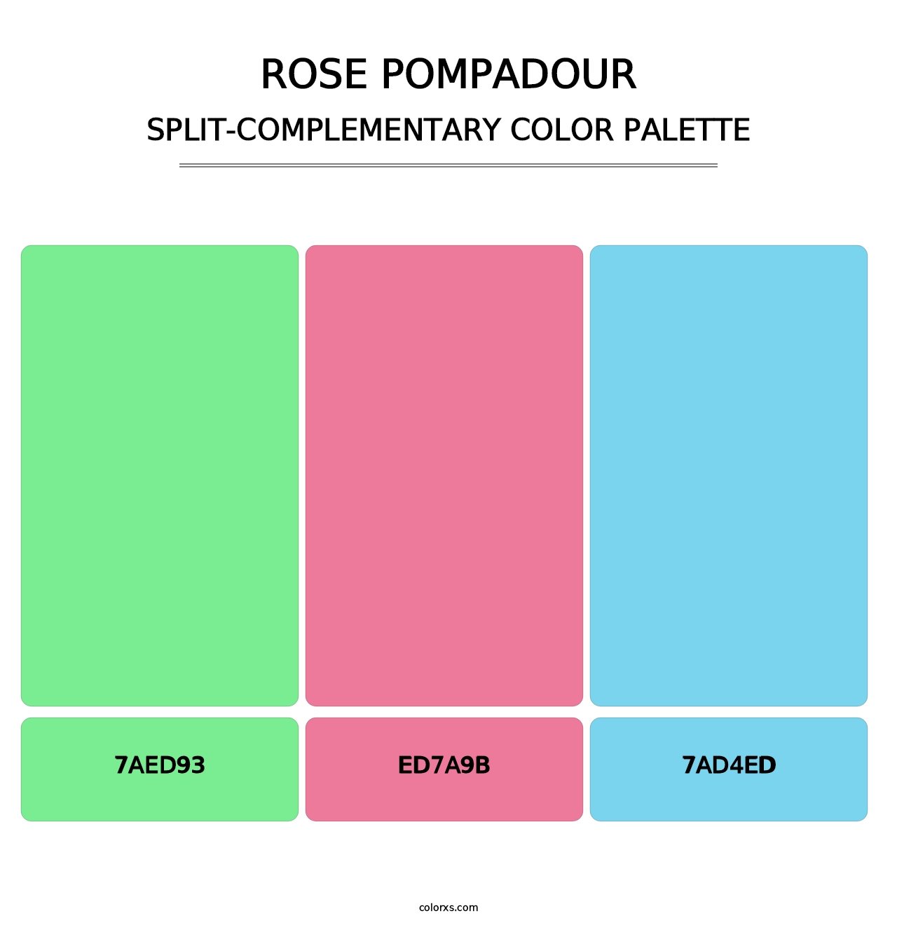 Rose Pompadour - Split-Complementary Color Palette