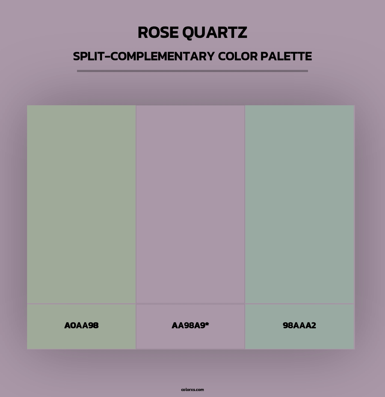 Rose quartz - Split-Complementary Color Palette