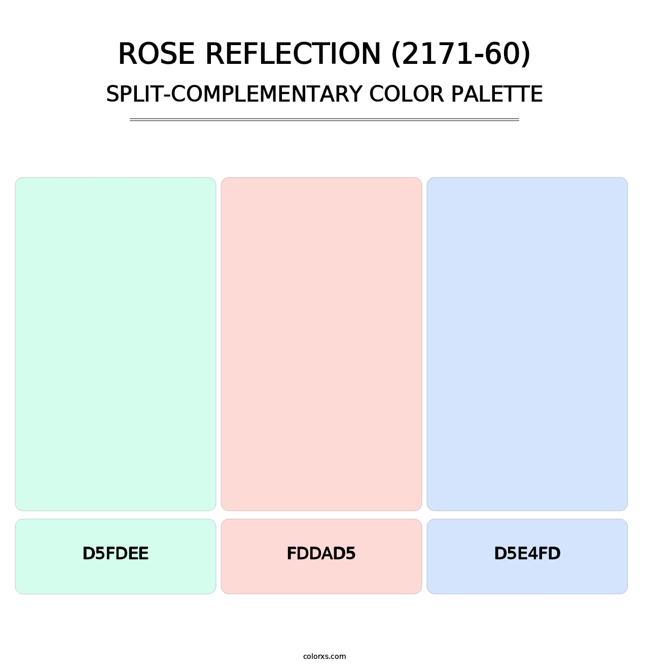 Rose Reflection (2171-60) - Split-Complementary Color Palette