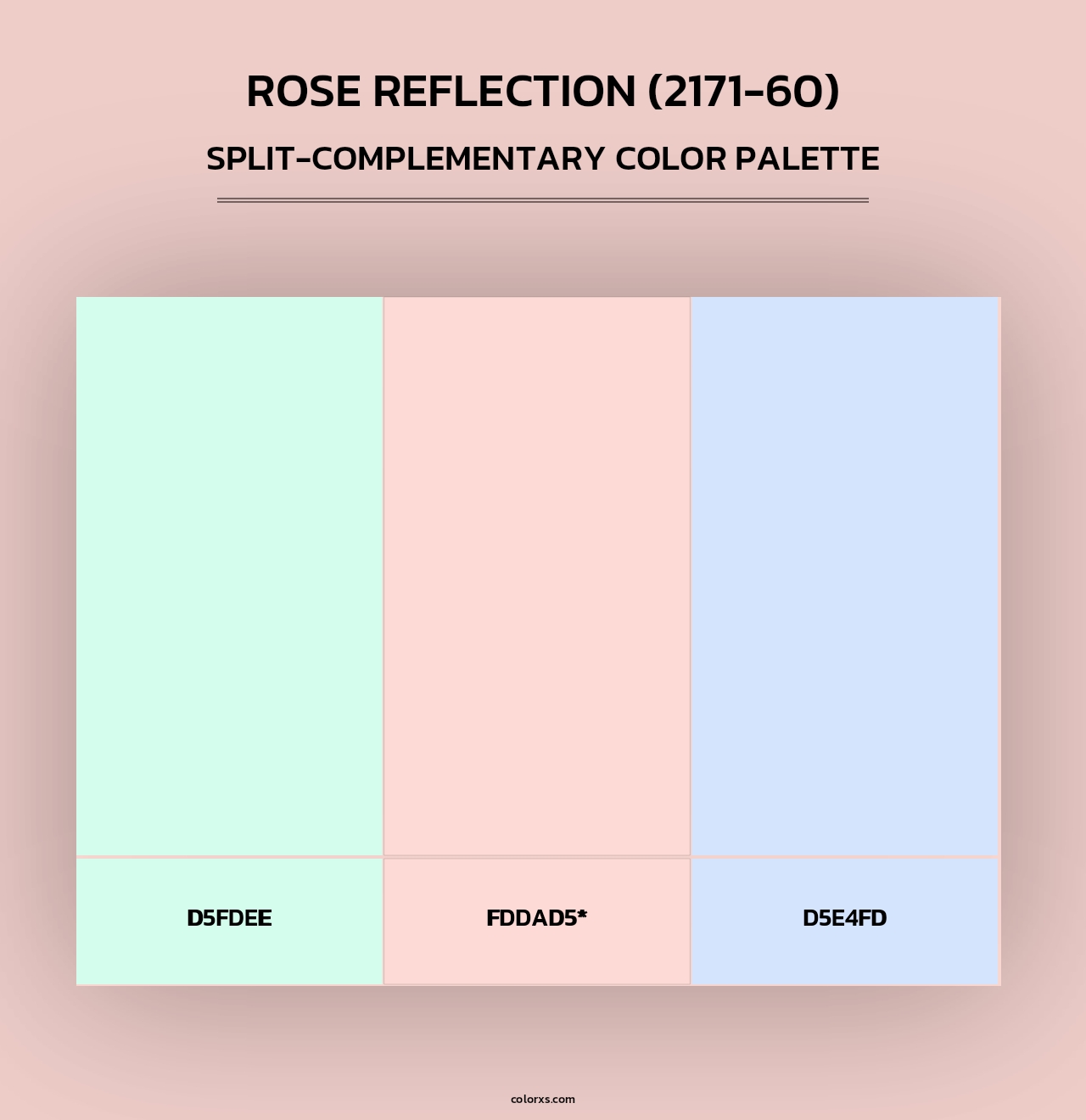 Rose Reflection (2171-60) - Split-Complementary Color Palette
