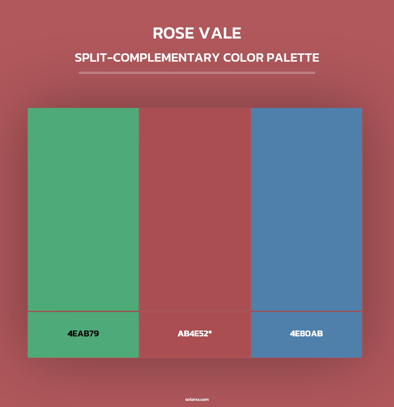 Rose Vale - Split-Complementary Color Palette