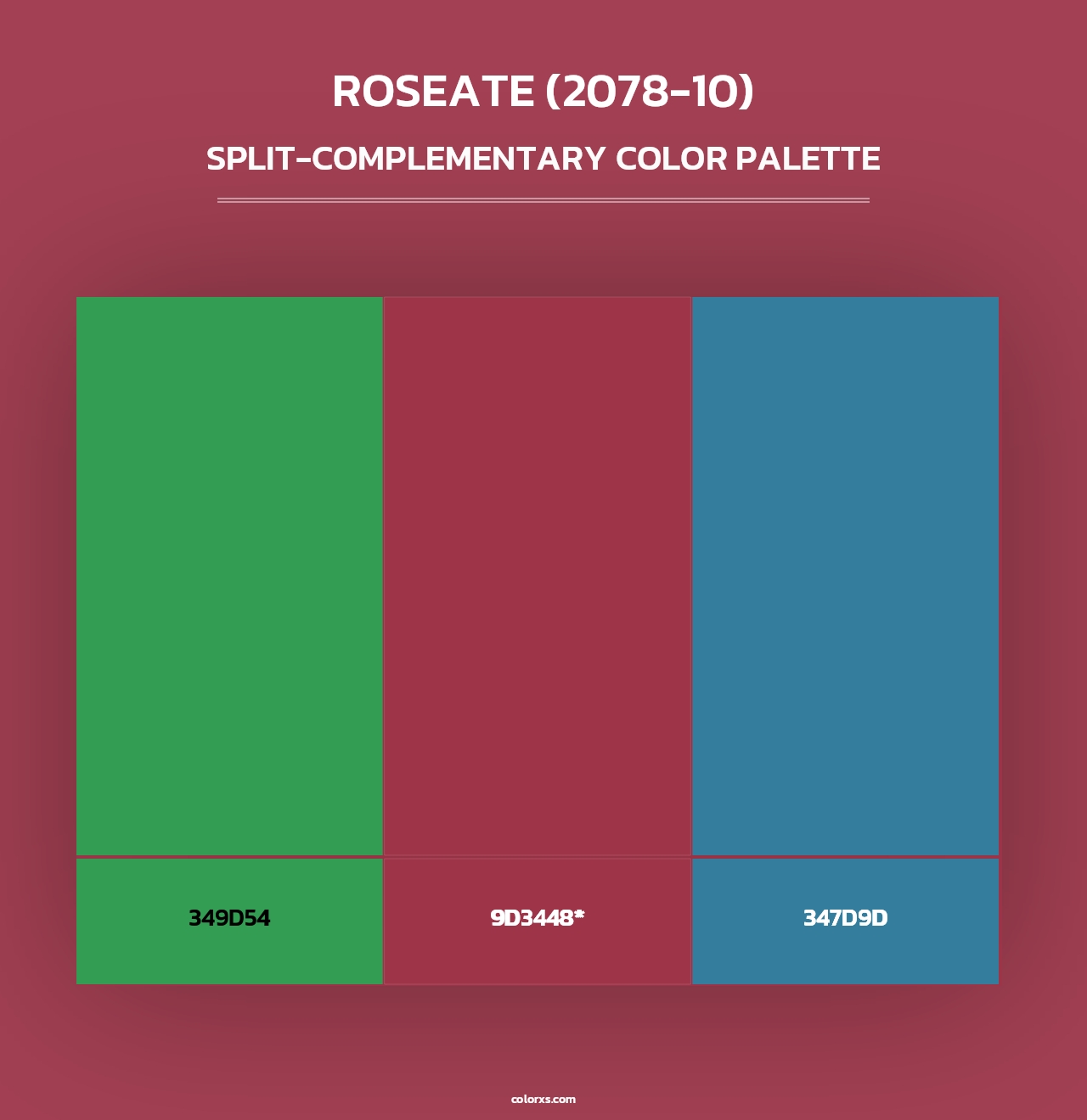 Roseate (2078-10) - Split-Complementary Color Palette