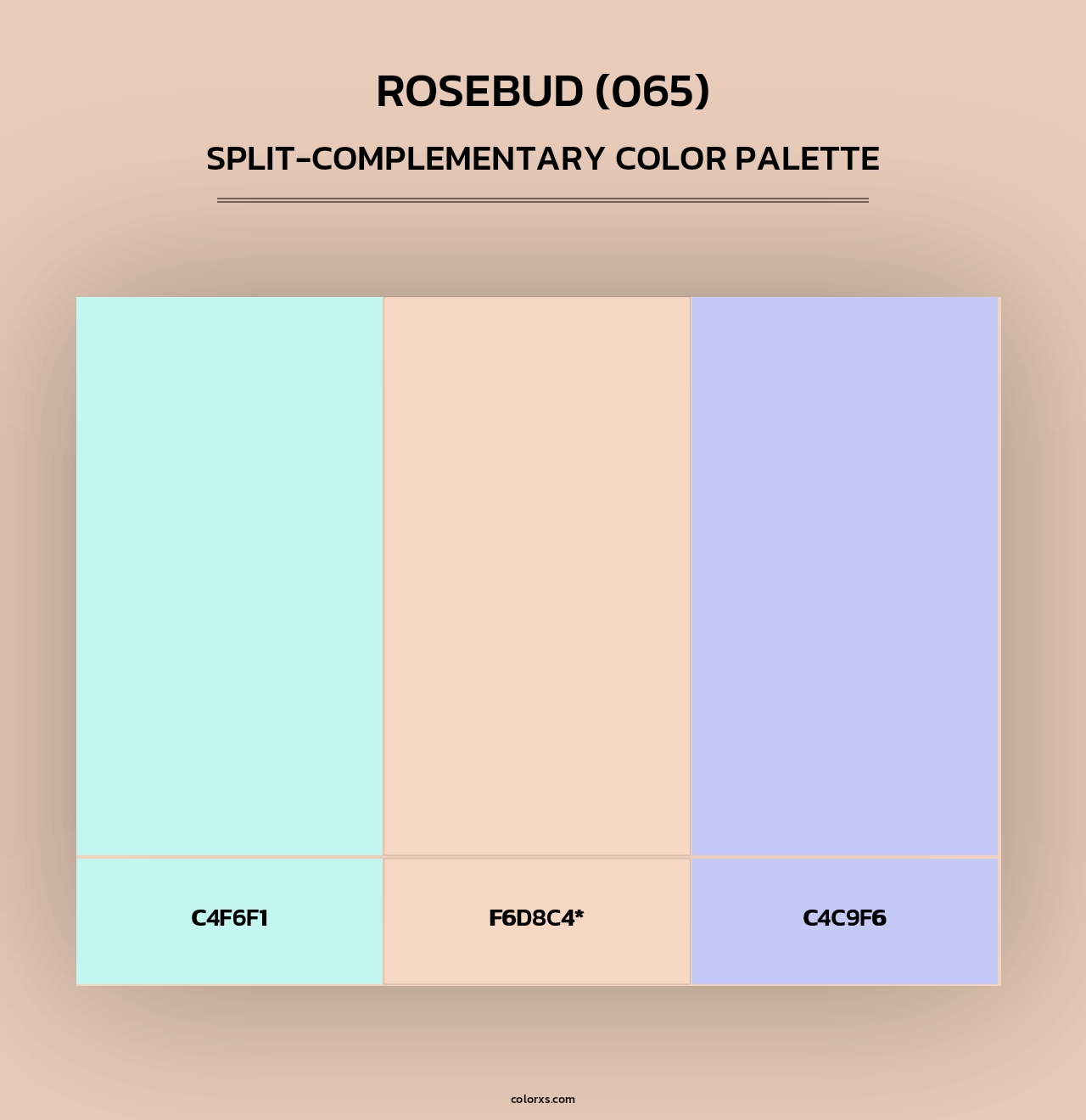 Rosebud (065) - Split-Complementary Color Palette