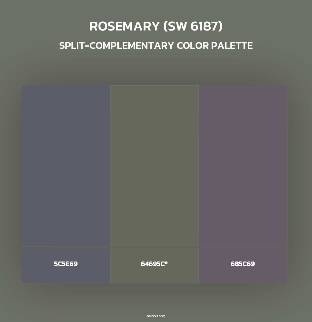 Rosemary (SW 6187) - Split-Complementary Color Palette