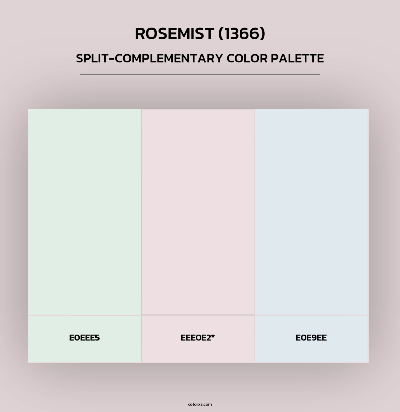 Rosemist (1366) - Split-Complementary Color Palette