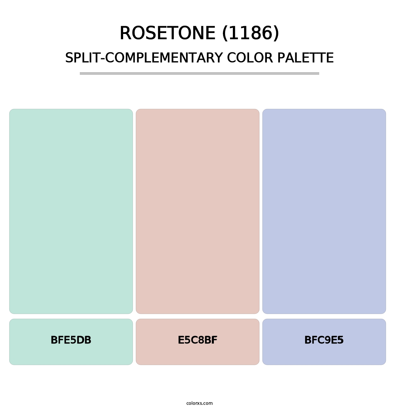 Rosetone (1186) - Split-Complementary Color Palette