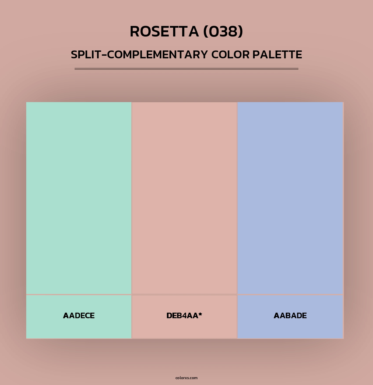 Rosetta (038) - Split-Complementary Color Palette