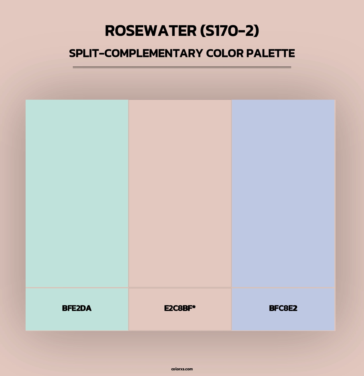 Rosewater (S170-2) - Split-Complementary Color Palette