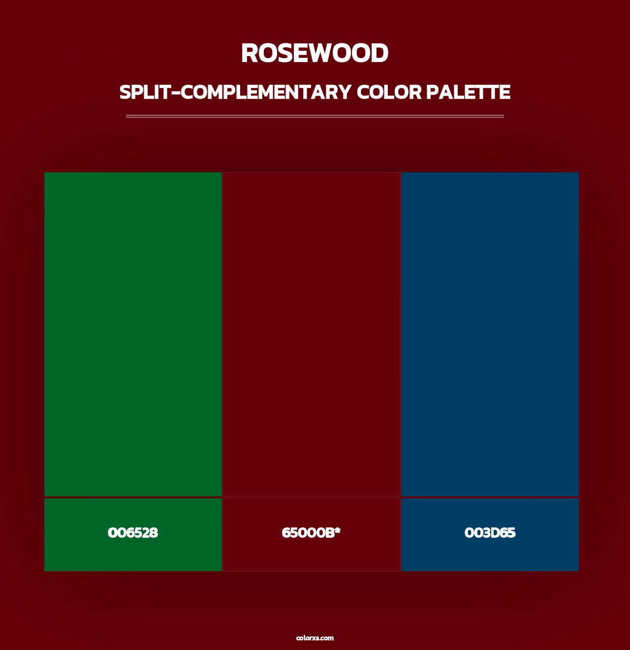 Rosewood - Split-Complementary Color Palette