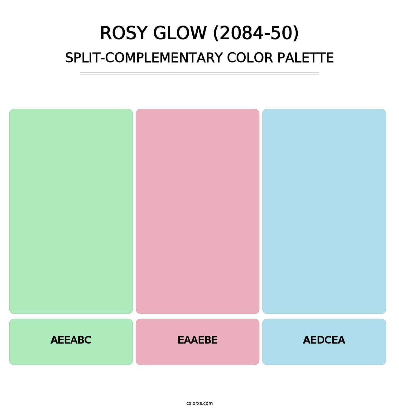 Rosy Glow (2084-50) - Split-Complementary Color Palette
