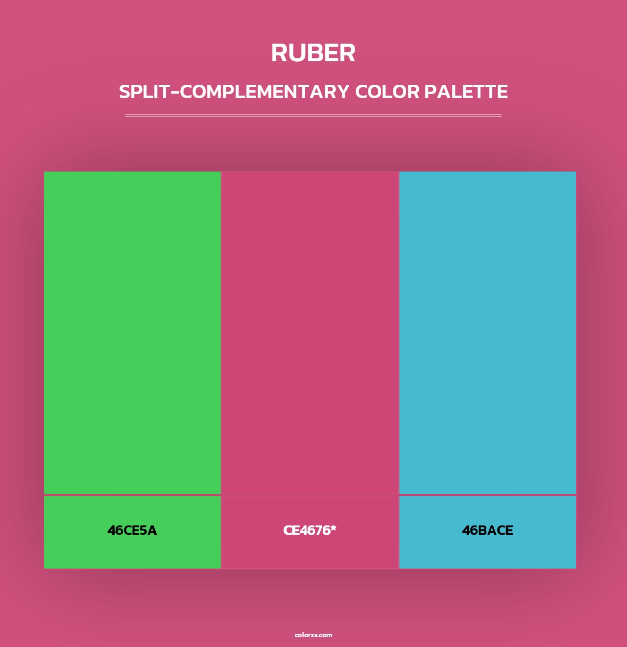 Ruber - Split-Complementary Color Palette
