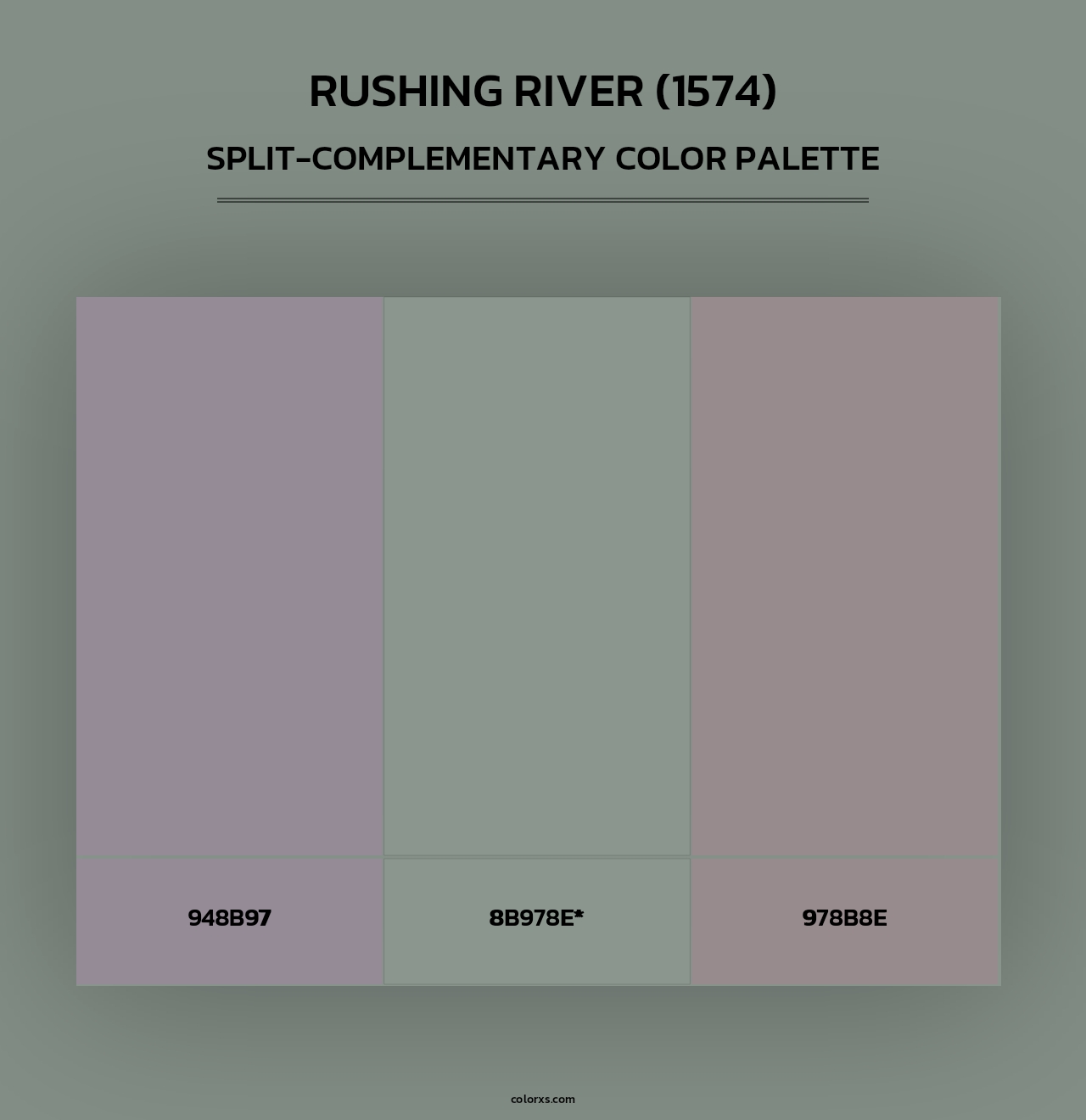 Rushing River (1574) - Split-Complementary Color Palette