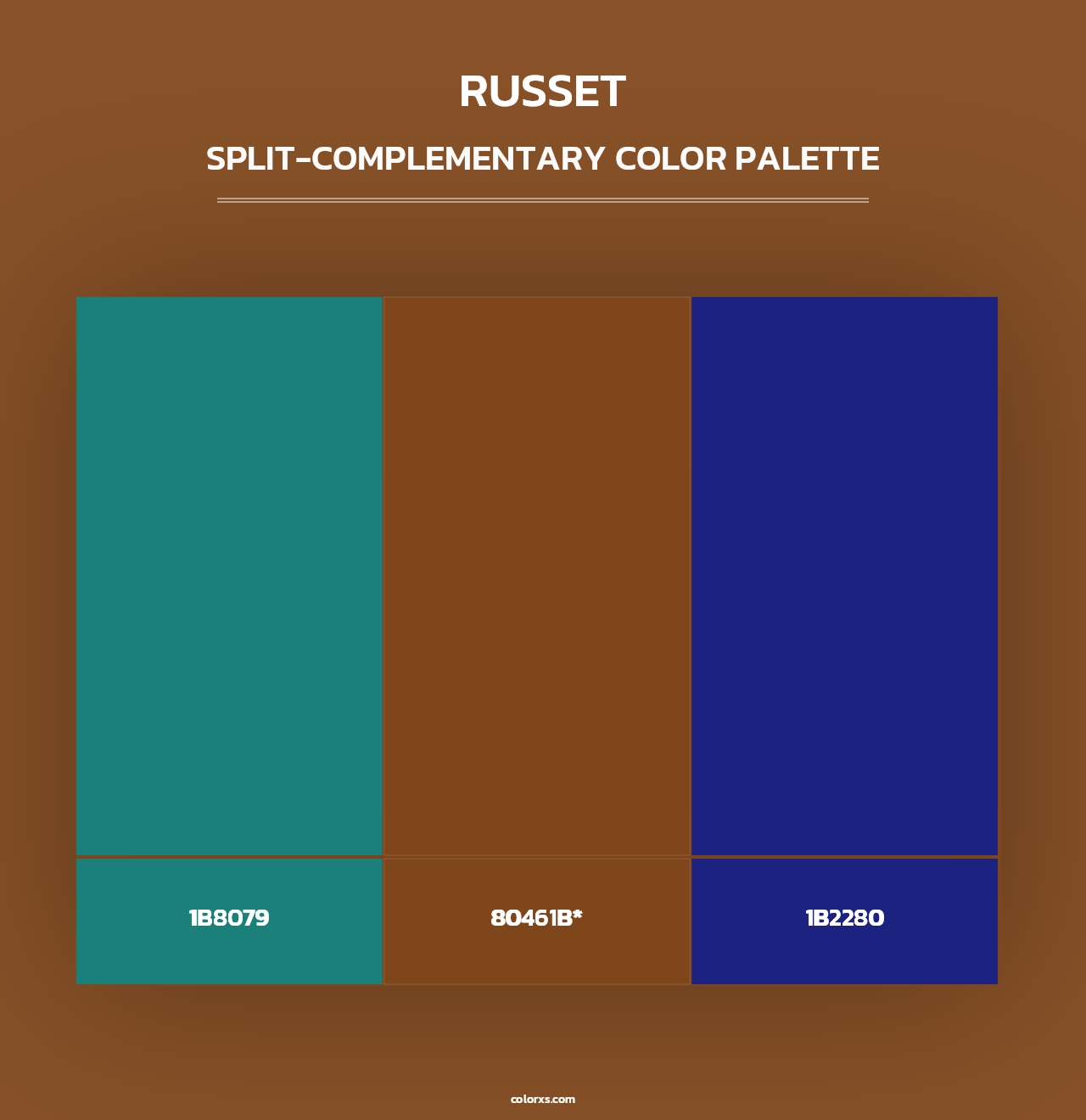Russet - Split-Complementary Color Palette