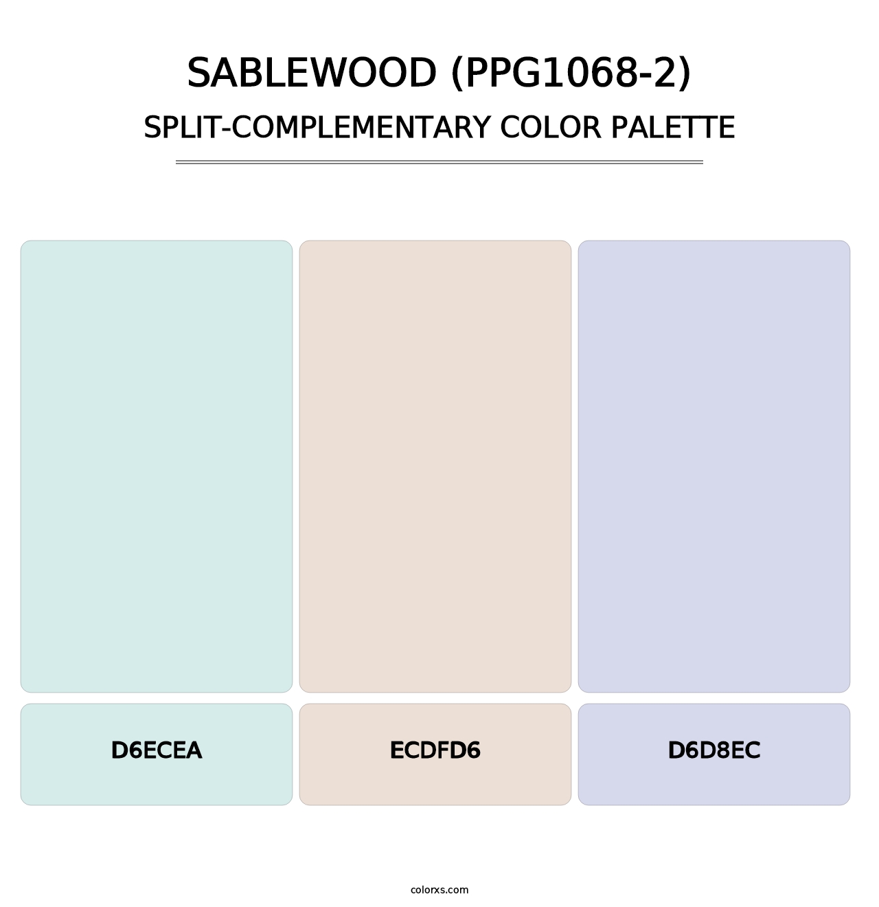 Sablewood (PPG1068-2) - Split-Complementary Color Palette