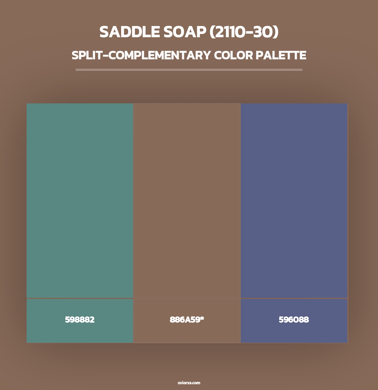 Saddle Soap (2110-30) - Split-Complementary Color Palette