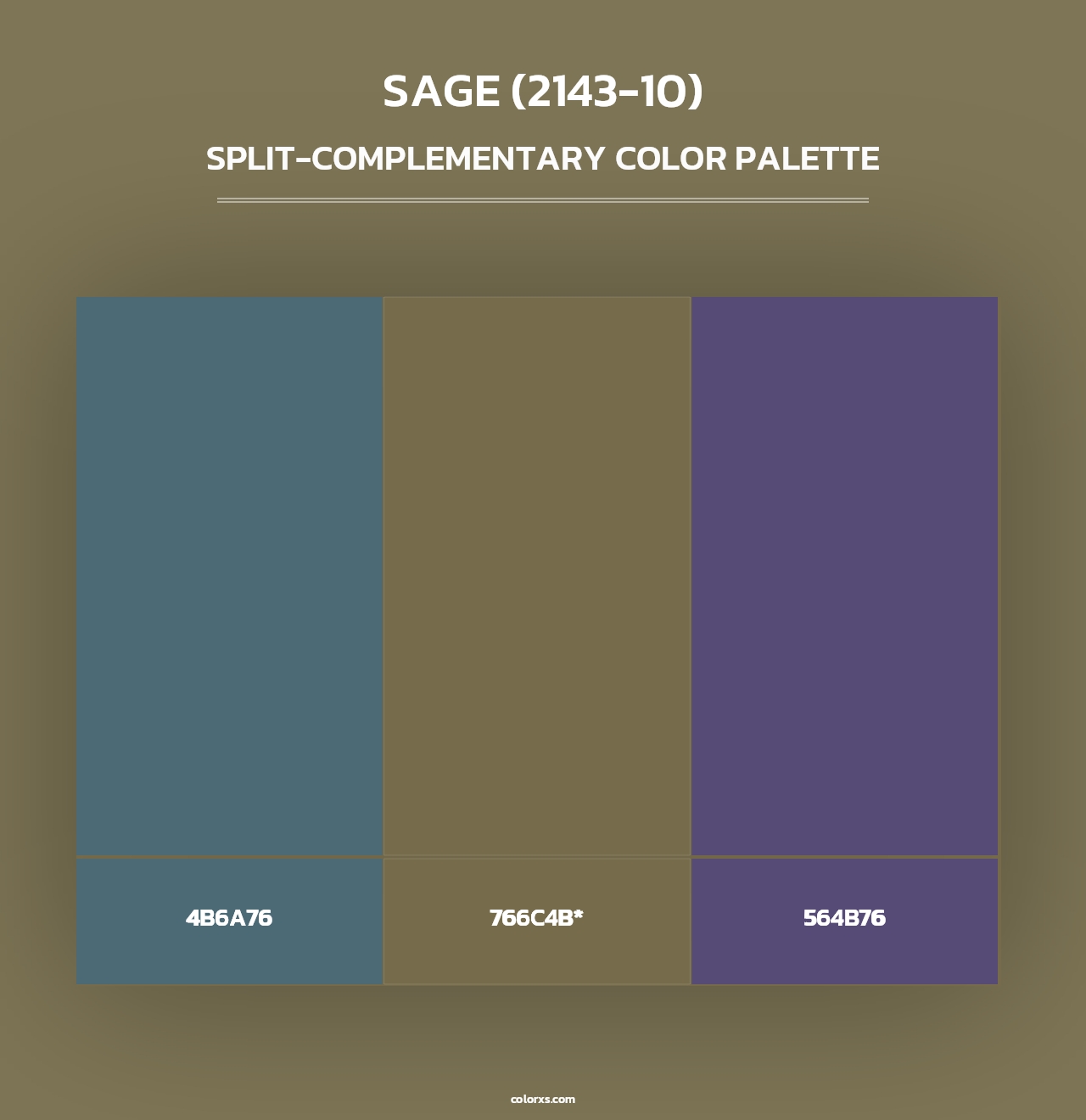 Sage (2143-10) - Split-Complementary Color Palette
