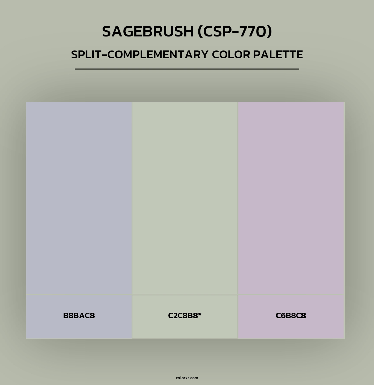 Sagebrush (CSP-770) - Split-Complementary Color Palette