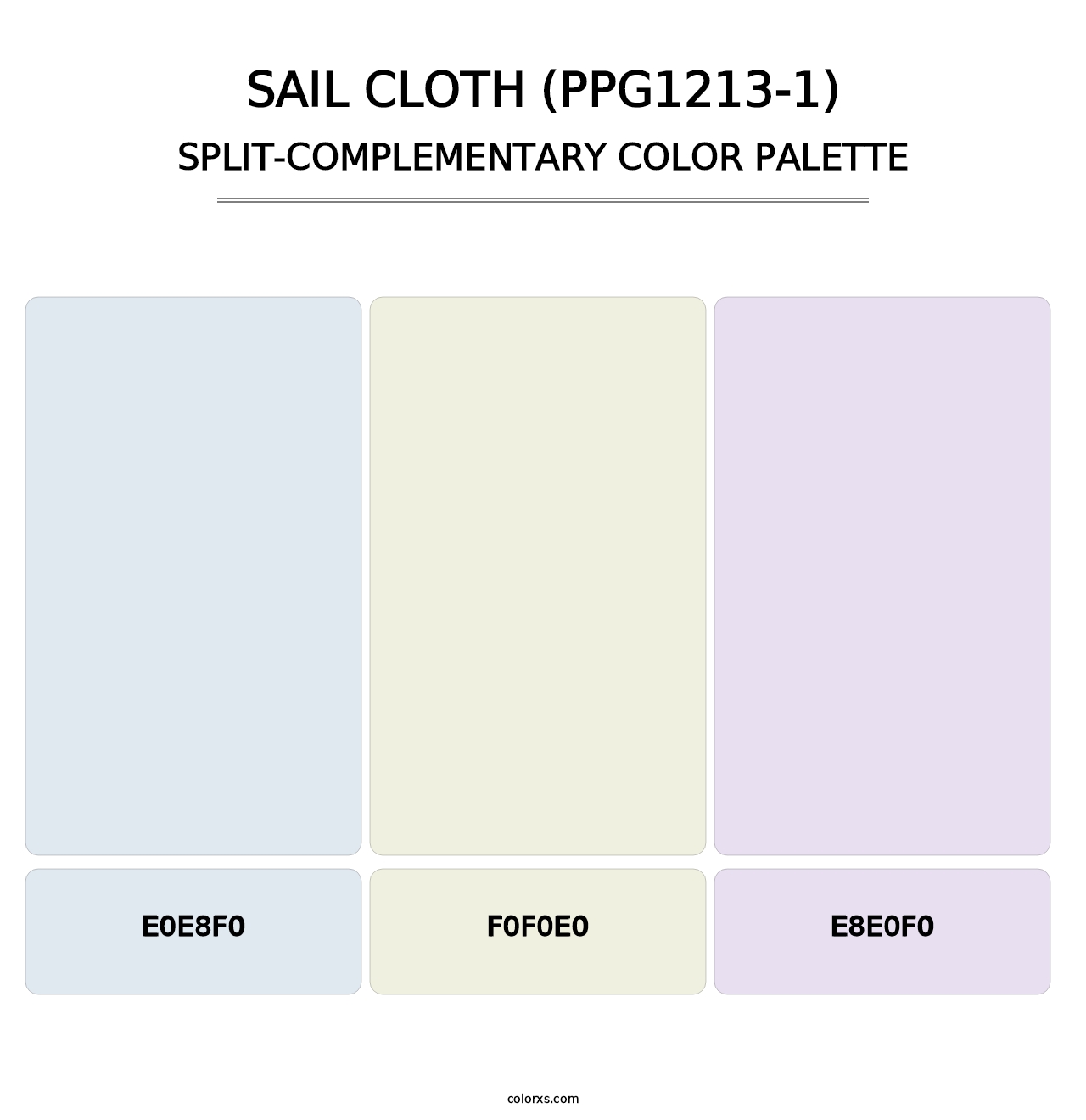 Sail Cloth (PPG1213-1) - Split-Complementary Color Palette